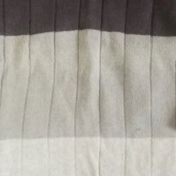 Chereskin V NECK sweater lambs wool OMBRE brown beige rustic forest MENS L LARGE - Picture 6 of 8